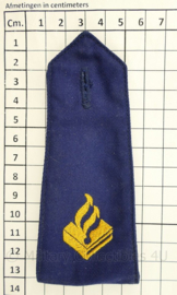 Nederlandse Politie enkele epaulet nieuw model - 13 x 6 cm - origineel