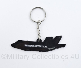 Defensie PVC 3D  sleutelhanger F35 Joint Starfighter Lightning 2- 8 x 2 cm - origineel