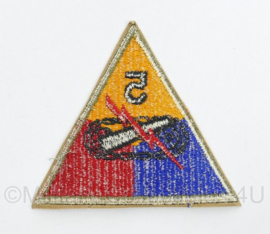 WO2 US cut edge embleem 5th armored division  - origineel