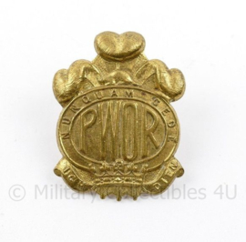 WW2 Britse cap badge Princess Of Wales own Regiment - 4,5 x 3,5 cm -  origineel