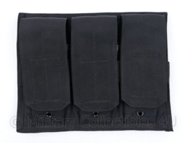 KMAR en politie Triple Mag pouch M4 C7 C8  zwart met klittenband backing - 27 x 4 x 21 cm - origineel