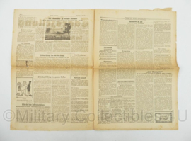 WO2 Duitse krant Frankische Tageszeitung nr. 160 12 juli 1943 - 47 x 32 cm - origineel