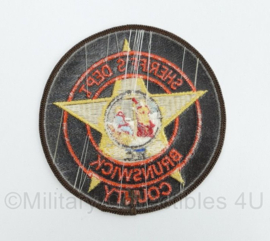 Amerikaanse Politie embleem American NC Brunswick County Sheriff's Dept. patch - diameter 10 cm - origineel