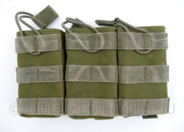 Defensie Korps Mariniers en US Army Eagle Industries MOLLE Triple magazin pouch - 23,5 x 3 x 13,5 cm - origineel