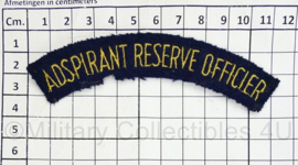 Koninklijke Marine enkele straatnaam Adspirant Reserve Officier  - 11 x 2 cm - origineel