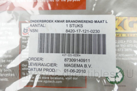 KMAR Koninklijke Marechaussee XGO Flame Retardant onderbroek KMAR brandwerend zwart - maat Large - nieuw in verpakking - origineel