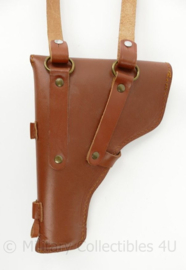 Bruin holster mer schouderriem - licht gebruikt