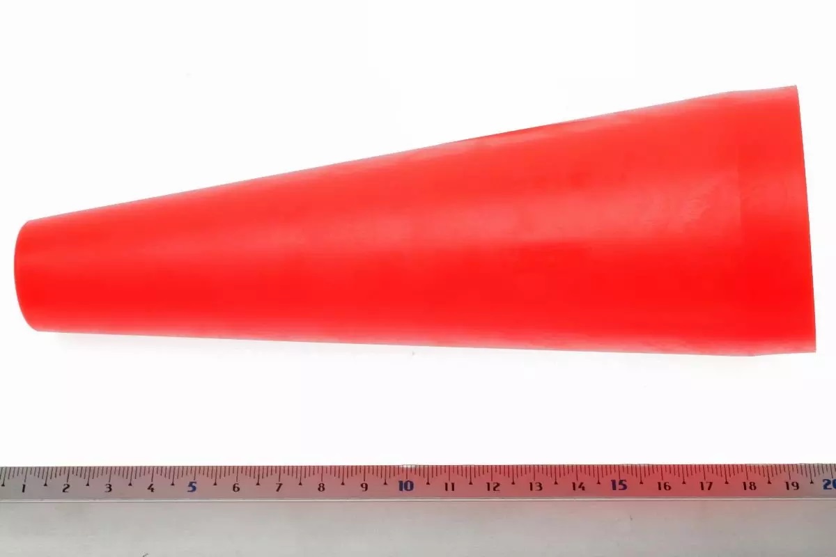 Maglite opzetkegel, kleur rood voor C en D lampen - licht gebruikt