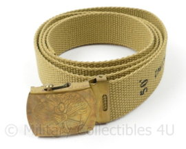 KL Korps Mobiele Colonnes broekriem met gravure - 130 cm lang - origineel
