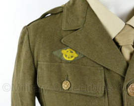 Wo2 US Army Class A jacket 1941 gedateerd - rang Private - size 36R = maat 46- origineel