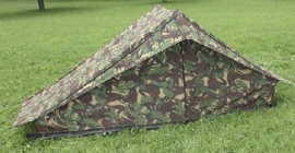 KL schakelbare tent met vast grondzeil - woodland camo - origineel