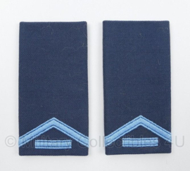 KLU Luchtmacht epauletten - rang Soldaat der 1e klasse - 10,5 x 5 cm - origineel
