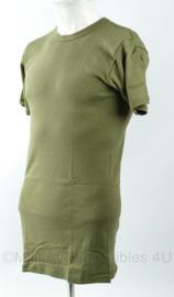 KM Koninklijke Marine katoenen shirt 1991 groen korte mouw - maat 7 - nieuw - origineel