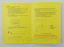 KL Claymore Mine Landmacht Instructiekaart Scherflading Nr 269 met Ontsteeksysteem Nr 605 - IK 9-9 - afmeting 15 x 21 cm - origineel