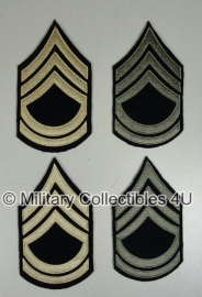 Technical sergeant rangen set (5 strepen) - wool base