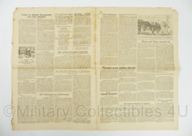 WO2 Duitse krant 8 Uhr Blatt 12 maart 1944 - 47 x 32 cm - origineel