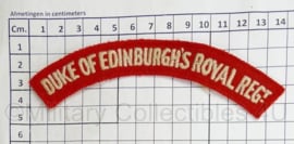 Britse leger Duke of Edinburgh's Royal Regiment shoulder title - 14 x 4 cm - origineel