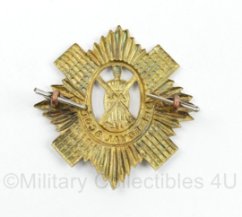 Britse WO2 Britse cap badge Royal Scots - Kings Crown - 5,5 x 5,5 cm - origineel