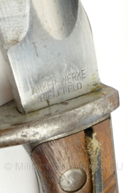 WO1 Duitse Gewehr 98 bayonet G98 Anker-Werke Bielefeld met schede - 50 cm lang - origineel