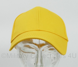 Baseball cap geel katoen - one size - nieuw - origineel