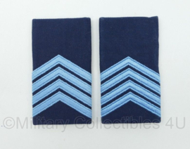 KLU Koninklijke Luchtmacht DT epauletten Sergeant Majoor - 9 x 5 cm - origineel