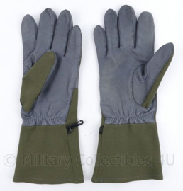 BW Bundeswehr handschoenen nomex en leer - grijs/groen - maat 9,5 - nieuw - origineel
