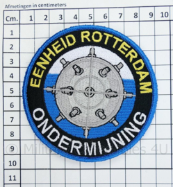 Nederlandse Politie Eenheid Rotterdam Ondermijning embleem - met klittenband - diameter 9 cm
