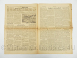 WO2 Duitse krant Frankische Tageszeitung nr. 158 9 juli 1943 - 47 x 32 cm - origineel
