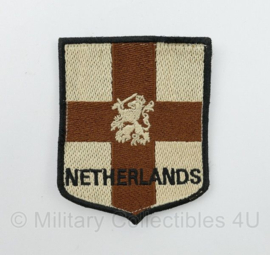 Defensie Staf Netherlands embleem met klittenband - huidig model - 9,5 x 7,5 cm - origineel