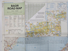 Britse leger BAOR Road Map Duitsland en Nederland 1 : 500 000- 149 x 102 cm - origineel