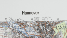 Duitse Stafkaart C3922 Hannover - 1 : 100.000 - 55 x 75 cm - origineel