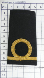 KM Koninklijke Marine epaulet ENKEL Adjudant Onderofficier - 9,5 x 5 cm - origineel