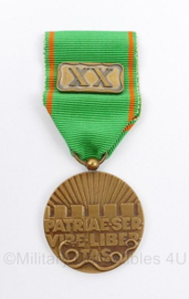 Nederlandse Vrijwilligersmedaille Openbare Orde en Veiligheid 20 jaar - 8,5 x 3,5 cm - origineel