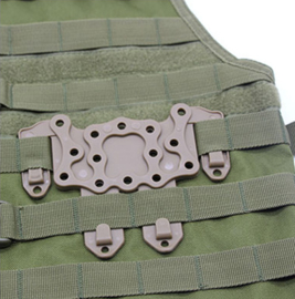 Quick Release kit voor holsters - 2-delig - Groen of Zwart