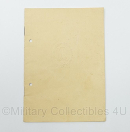 WO2 Duitse oorkonde boekje Flakregiment Deutsches Reichssportabzeichen DRL mit Ehrenurkunde Reichsjugendwettkampf van 1 persoon - 25,5 x 19 cm - origineel