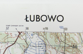 USA Defence mapping agency stafkaart Poland Lubowo M753 2525II - 1 : 50.000 - 74 x 58 cm - origineel