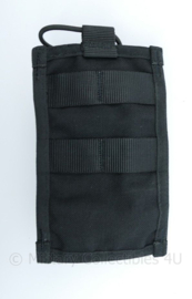 Zwarte nylon koppeltas voor portofoon - nieuw - 10 x 4 x 17,5 cm - origineel