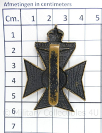 Wo2 Britse insigne The Kings met Kings Crown - 5,5 x 4 cm - origineel