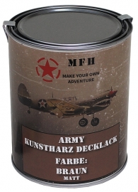 Verf literblik - Verfblik Army Brown mat RAL8027 Verfblik