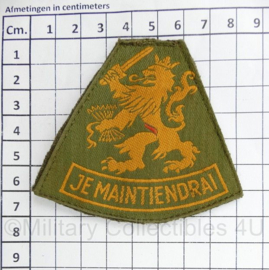 Defensie mouwleeuw Je Maintiendrai - vroeg model jaren 50 a 60  - 8 x 7 cm - origineel