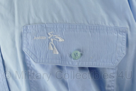 Gevangenigbewaarder overhemd lichtblauw korte  mouw  - maat 46 - origineel