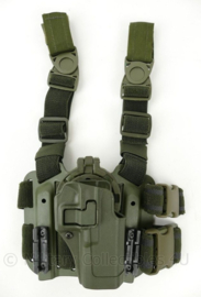 Blackhawk CQC Serpa Glock 17 holster met legpanel en extra MOLLE attachment - 18 x 16 x 6 cm - origineel