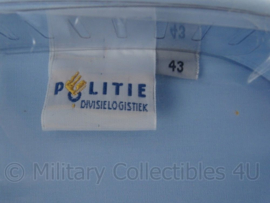 Nederlandse politie overhemd blauw - korte mouwen - maat 43 - nieuw in de verpakking - origineel