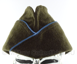 Overseas cap Garrison cap - blauwe bies - 57 cm.  -  wollig class a model