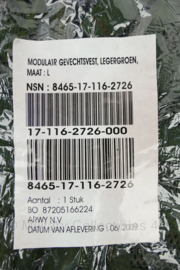 KL Nederlandse leger MGV Modulair Gevechtsvest Legergroen - maat Large - nieuw in verpakking - origineel