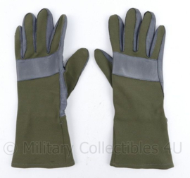 BW Bundeswehr handschoenen nomex en leer - grijs/groen - maat 9,5 - nieuw - origineel