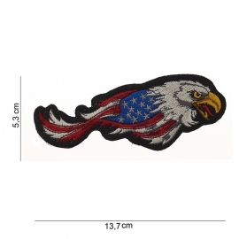 Embleem stof USA flying eagle right - 13,7 x 5,3 cm