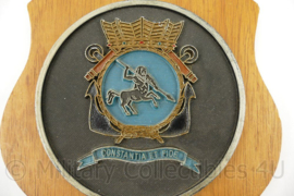 KM Koninklijke Marine wandbord School voor de Eerste Maritiem Militaire Vorming - 15½ x 15½ x 1½ cm - origineel