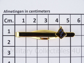 Nederlandse Politie dasspeld goud in doosje - 5,5 x 1 cm - origineel