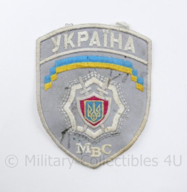 Oekraïense  Politie embleem Ukraina MBC Ukraine Ykpaiha MBC - 12,5 x 9,5 cm - origineel